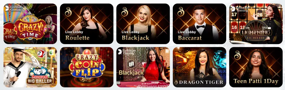 Jeux de casino en direct CASOO CASINO